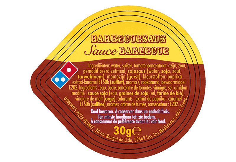 Sauce Barbecue votre pizza Domino's