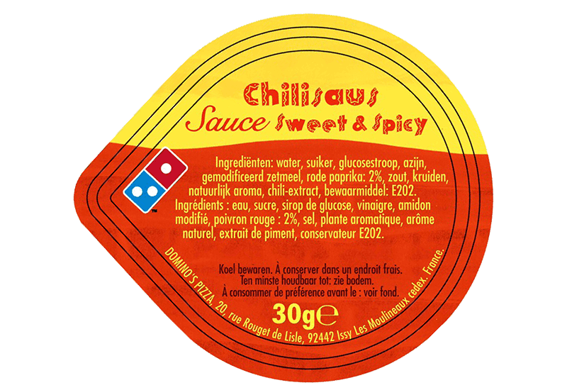 Sauce Sweet & Spicy votre pizza Domino's