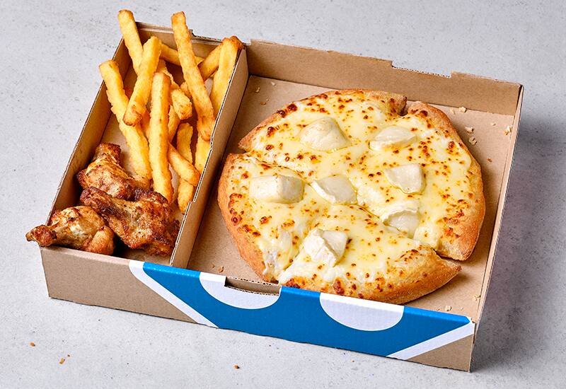 Pizza Chèvre-Miel + 2 accompagnements