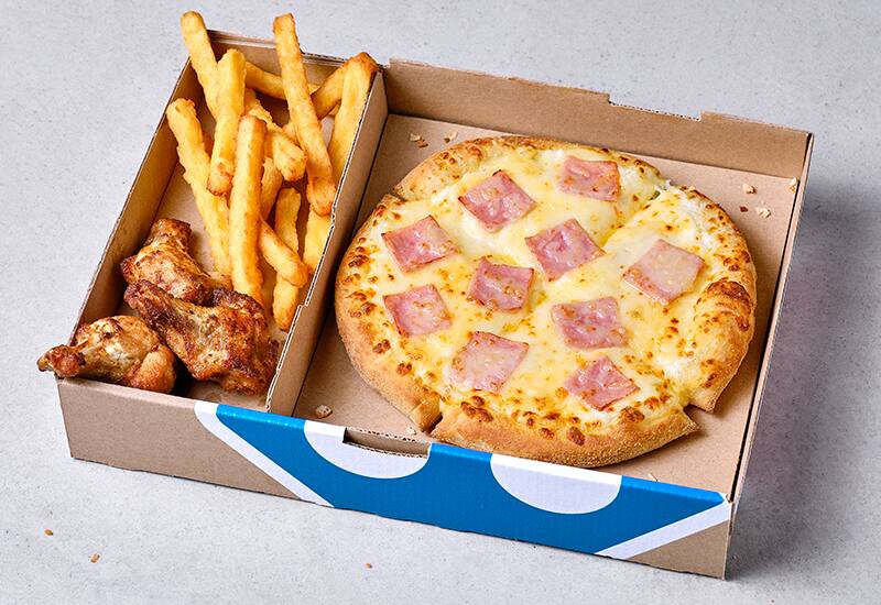 Pizza Croque-Monsieur + 2 accompagnements