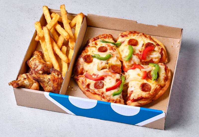 Pizza Orientale + 2 accompagnements