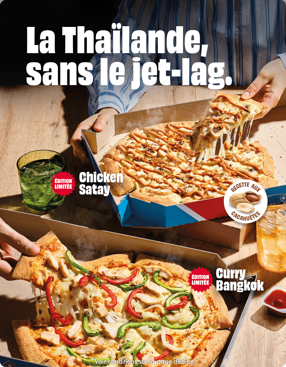 Pizza Thaïlande.