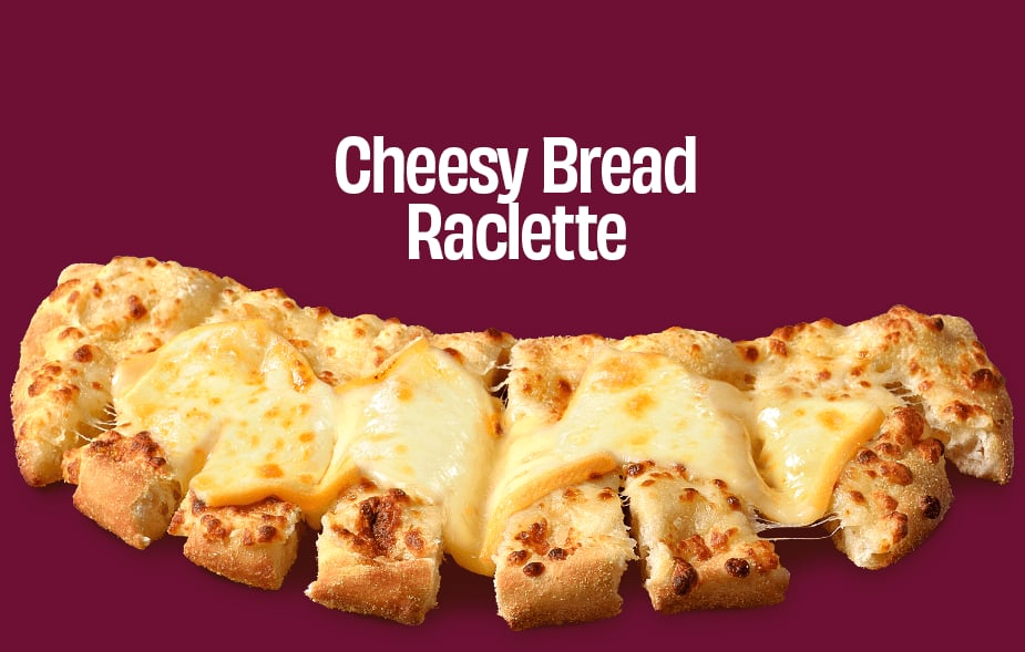 Cheesy bread raclette.
