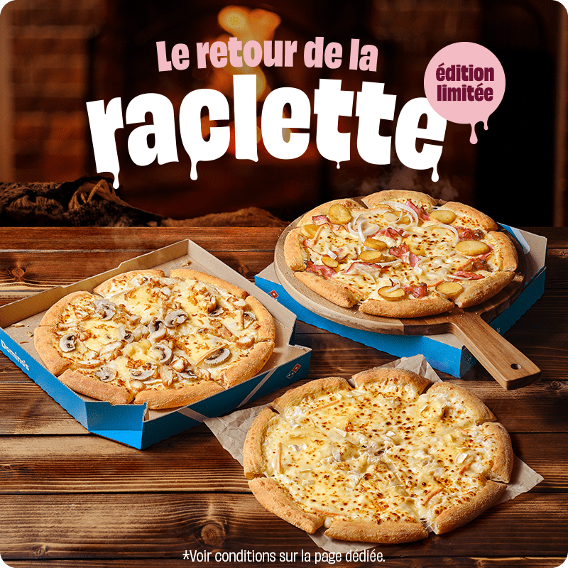 Pizzas raclettes.