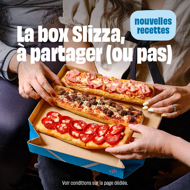 Box slizza, nouvelle recette.