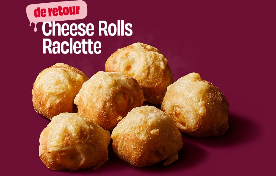 Cheese rolls raclette.