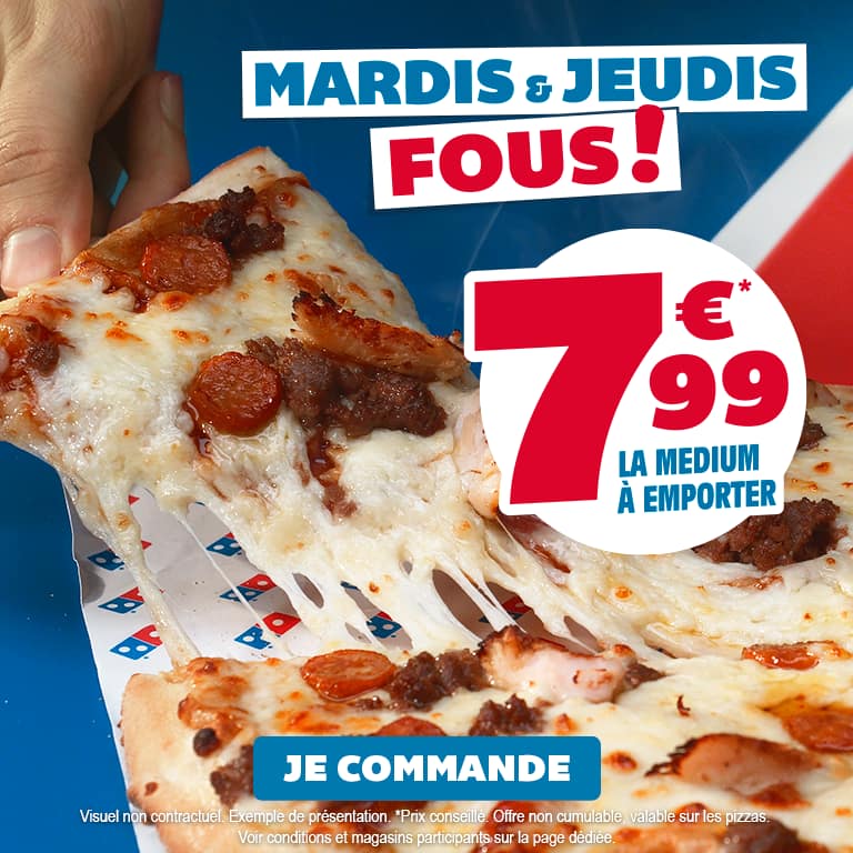 🍕 Domino's Pizza, livraison et à emporter, commande en ligne