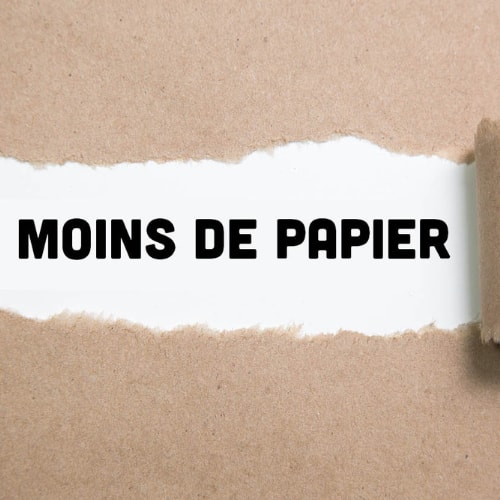 Moins de papier