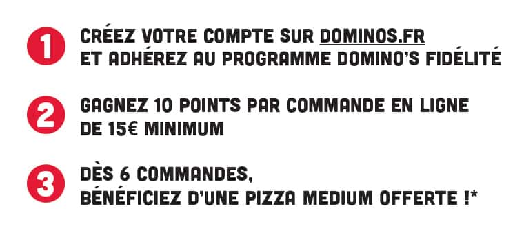 etapes domino's fidélité