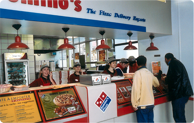 Histoire domino's.