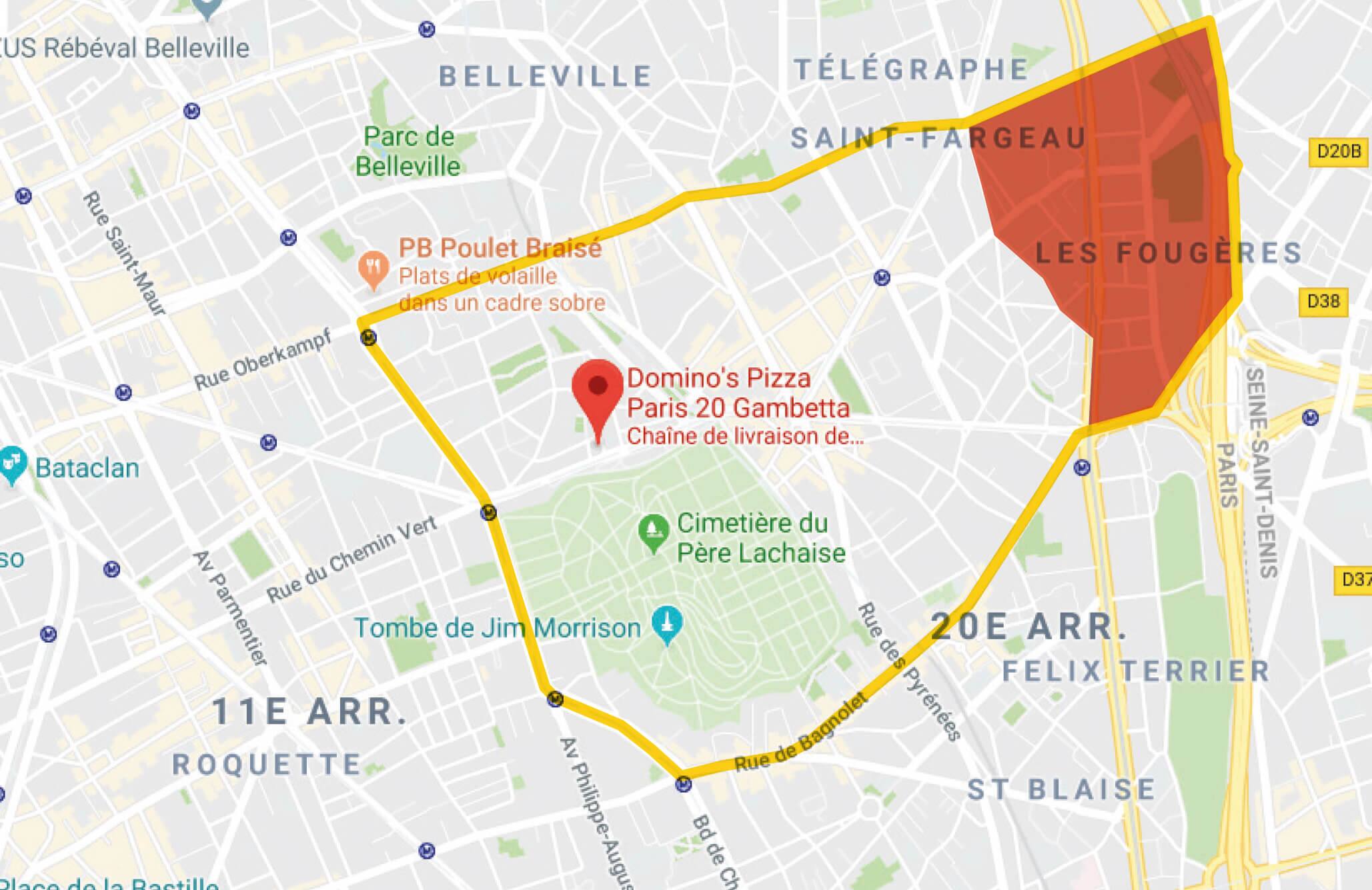 Carte Paris 20
