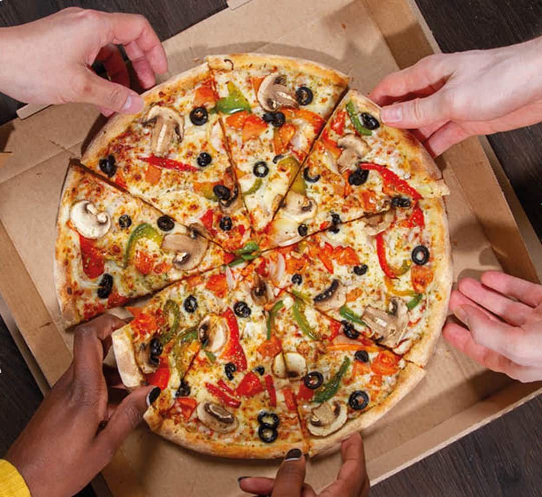Pizza partagée