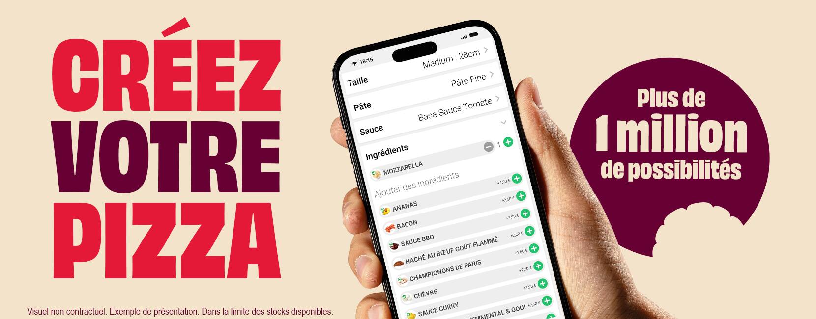 Creez ta pizza.