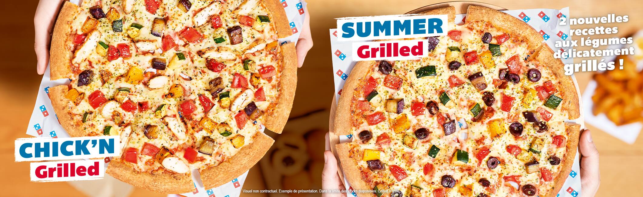 Les pizzas Grilled