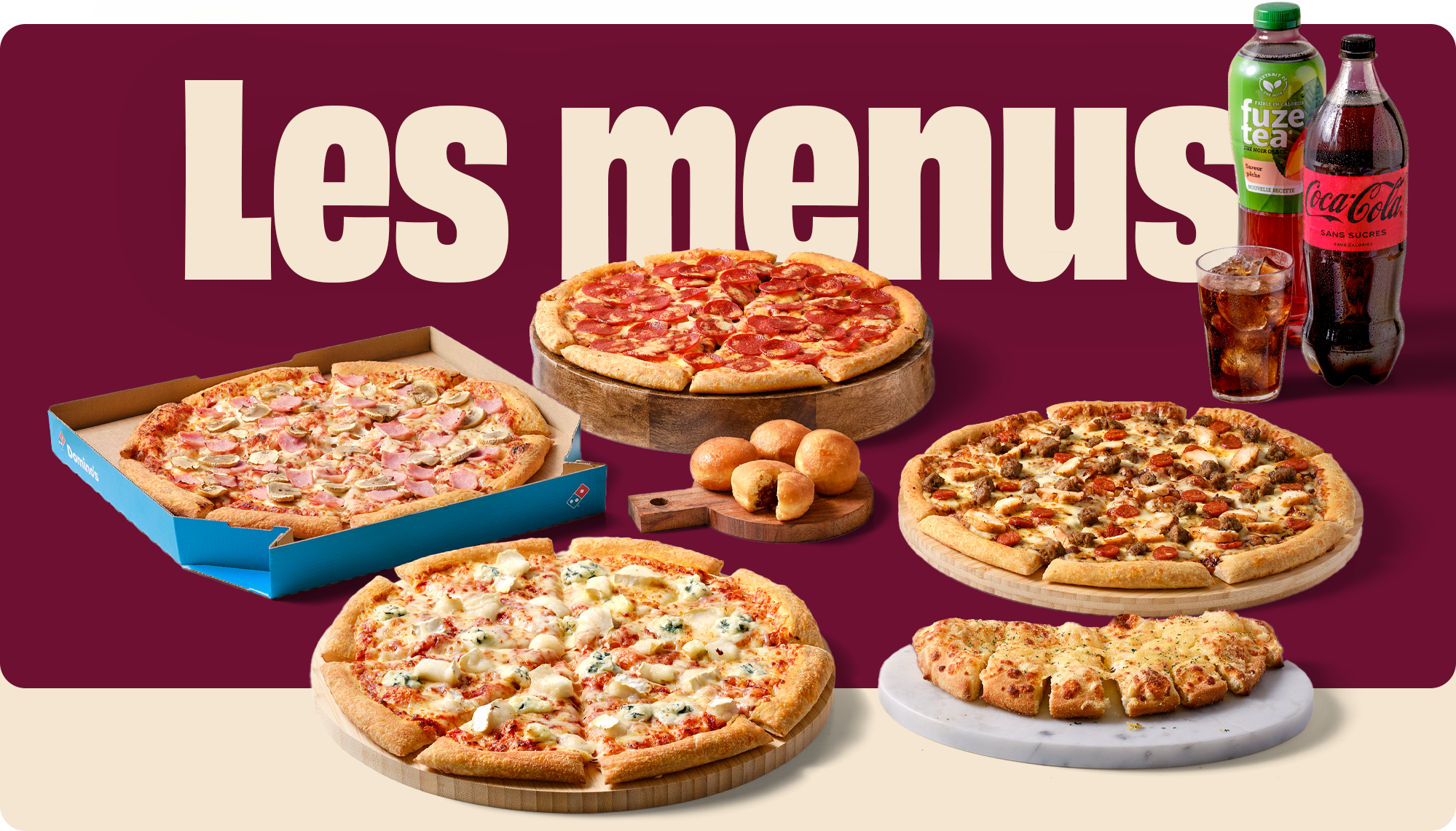 Les menus.